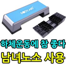 꼬미상점 탄력있는 하체 만들기에 참 좋은 에어로빅 스텝박스, KW 프리미엄 에어로빅 스텝박스_블루
