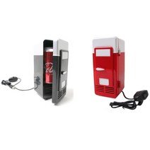 한캔이라도 시원하게 차량용 USB 미니냉온장고, 레드