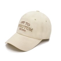 [베루툼] HW-BC144 New Font Off To VERUTUM Ball Cap│Cream