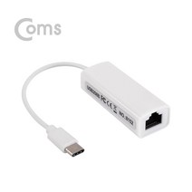 OK부품 케이블 젠더 BT209 USB 3.1 C타입 랜 컨버터 RJ45 포트 20cm 10 100Mbps 지원