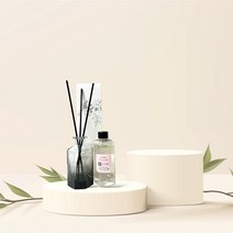 어느멋진날 디퓨저 작은정원향 팔각250ml[팔각공병+오일250ml+스틱10개], 투명