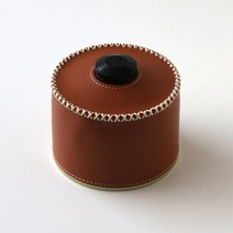 조이풀 캠핑 이소가스 가죽 워머 케이스 커버, 1개, 브라운 (230g)