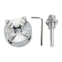 Compact 3-Jaw Chuck Self-centering Lathe Chuck Set for Electric Hammer Drill, 4 개의 척 + 커넥팅로드