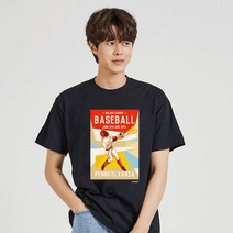 키밍 메이저리그 펜실베이나 기본티 남자여름면티