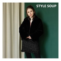 에코 퍼 칼라넥 자켓(SXBMUE1)
