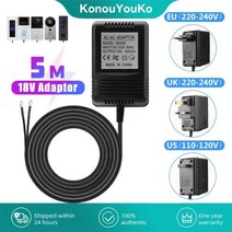 인터폰 현관 로비 비디오폰 초인종 박스 변압기 충전기 18V AC 전원 어댑터 220V240V EU UK US Plug For Wifi 스마트 비디오 카메라 도어 벨