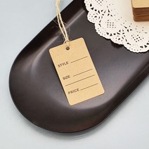 크라프트지 악세사리 옷가게 의류택 라벨 태그 100P