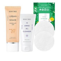 듀이트리 어반쉐이드 커버앤핏 선크림 SPF50+ PA++++ 40ml + 하이 아미노 폼 50ml + 순수 진정 스네일 토너패드 2p 세트, 1세트