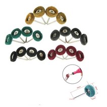 아이스오거 아이스드릴 오거드릴미니 드릴 연마 브러시 2.35mm 생크 나일론 버핑 휠 Dremel 로타리 핸드 툴, 06 Mixed_02 10pcs