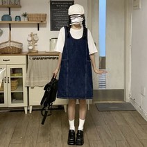 여름 새 데님 스트랩리스 원피스 소녀의 슬림 한 모습 폰투 원피스
