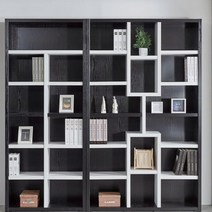 서랍책장 벽책장 거실책꽂이 엘리사 6단 2000 책꽂이 수납함 서재장 오픈, 화이트