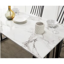 경제적인 DIY 교체 인조 대리석 와이드 테이블 상판 식탁 인테리어