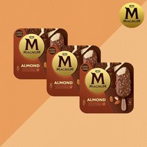 매그넘 아이스크림 6종 팩, 아몬드팩(3입), 3팩, 300ml