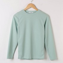 여성 데일리 라운드 티셔츠 여자 긴팔 슬림 기본핏 이너 무지 티셔츠 5컬러
