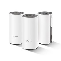Deco E4 3개 유무선공유기 티피링크 AC1200 홈 메쉬 Wi-Fi 라우터 2.4GHz 5GHz 802.11acWave2 802.11n 트라이밴드(Tri-band)