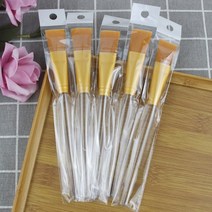 PKFARM 고급 소프트 페이스 붓 팩 마사지 브러쉬 나일론 팩붓 4개입, 골드2P+실버2P