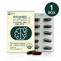 애플트리김약사네 하이브레인 포스파티딜징코 뇌건강 은행잎추출물 비타민E 1000mgx60캡슐, 1000mgx60캡슐 1통, 60캡슐