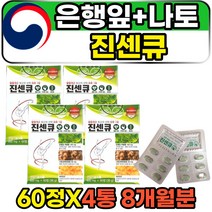 진센큐 은행잎추출물 나토키나제 혈행 개선제 영양제 8개월분 혈액순환 플라보놀배당체 나토균 병풀 중년 장년 여성 남성 남자 여자 고함량 추천 프리미엄