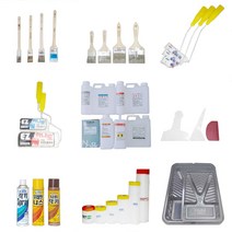 페인트 부자재 용품 신나모음 붓 로라 헤라 마스크 퍼티 마스킹 커버링 스프레이 젯소 사포 트레이 사각통 장갑류, 65. 스텐 코팅 (일신), 1개