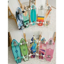 스케이트보드 서핑보드 페달프리 빅피쉬 브러쉬, (B7스프링브릿지)29인치-아마존