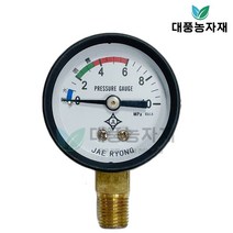 동력분무기 압력 게이지 시계형 부속 부품/대풍농자재, 1개