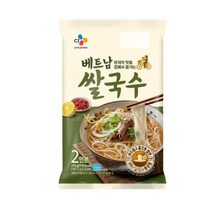 CJ더마켓 즉석식품 밀키트 간편식품 탑티어 베트남 쌀국수 밀키트 쌀국수면 숙주나물 국수 냉면 375G, 38개