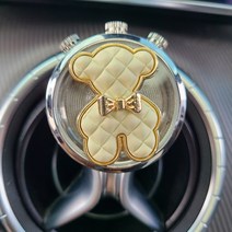 곰돌이방향제 차량디퓨저 벤츠 볼보 재규어, 핑크샌드, 5.룸미러형아이보리, 1개