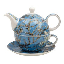 명화 티포원 세트 티포트 티팟 북유럽 차주전자 선물 차우리기 도자기 티웨어, 단일사이즈, 살구 나무