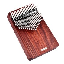 LINGTING K17A 17 key Kalimba 휴대용 핑거 피아노 Mbira Sanza Padauk Matetial & Bag 캐리 케이스 음악 북 스티커 튜닝 픽업, default