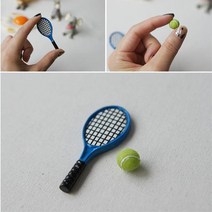진열장장식 테니스라켓 미니어쳐 장식소품 카페소품