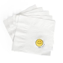 [핸즈픽메이드] 스마일 냅킨 약 470매 카페 업소용 무형광 칵테일 테이블 디자인 넵킨 티슈, 115x115mm / 약 470매