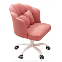 공주방 네일샵 인테리어 벨벳 조개 의자, 꽃잎 의자 블랙