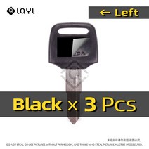 바이크키복사 보조키 열쇠복사 탑케이스 사이드 3Pcs 빈 키 오토바이 혼다 DIO 56 57 Z4 125 SCR100 W, 02 3 PCS Left