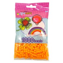 컬러비즈 5mm55g1000개900원, S95_싱글비즈 밝은오렌지색, 1000개