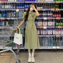 상견례원피스 아나운서 원피스 고급 정장 프린트 하객룩 여성