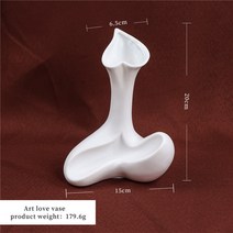 프리츠한센 이케바나 도자기 화병 항아리 북유럽 인 플라스틱 드라이 꽃병 홈 거실 침실 꽃꽂이 수경 재배 장식 아트, [04] 5