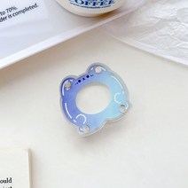 사진 액자 소형 대형 인테리어 거실 모양의 구카 벽돌 자기 DIY 카드 벽돌 투명 아크릴 이미지 프레임 ID 카드 사진 장식품, 04 Gradient bear head