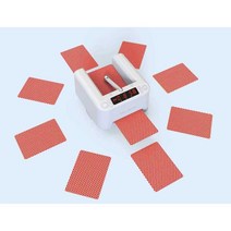 카드 딜러 자동 분배 포커 셔플 기계 회전 나누기, 화이트 본체 + 무료 셔플러 + 증정품