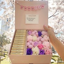 라봄플라워 어버이날용돈박스 부모님 플라워 반전 용돈상자 현금선물, 핑크박스M-레드꽃-용돈봉투-사랑합니다