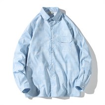 체크남방 복 옛적 남자 CITYBOY 와이드 루즈핏 레저셔츠 봄계절 트렌드 건달카리스마 카고 코트 3991816955