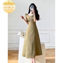슈피코 처음처럼 한소희 원피스 홈쇼핑 하와이 쉬폰 롱 백진희 퍼프 빅카라 바캉스룩