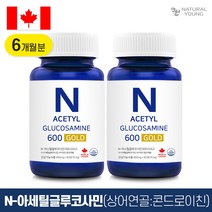 1+1 캐나다 N아세틸 글루코사민 NAG 상어연골 콘드로이친 초록잎홍합 6개월분, 2개