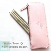 재생 연필 4자루 세트 크라프트