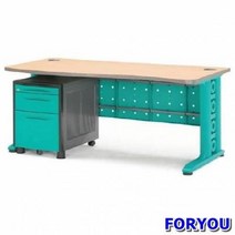 Foryou2750 퍼즐 일자형책상 컴퓨터책상 조립식책상 책상 책장 책꽂이, 그린 블랙