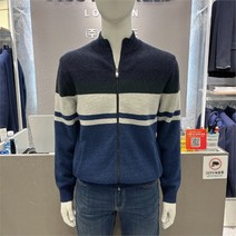 파크랜드 NC15 네이비면블록 울 가디건 AWC22303