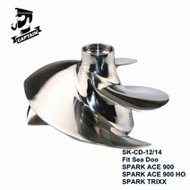 수상스키대회 수상스키여름장갑SK-CD-12/14 제트 스키 임펠러 액세서리 Seadoo SPARK TRIXX 267000948 3 Bl, 한개옵션0