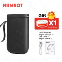 Niimbot D11 라벨 프린터 열 휴대용 미니 포켓 이름 가격 스티커 종이 롤 전화 기계용, D11 Black