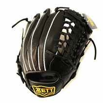 유니글러브 【9이닝 야구】일본 제토 ZETT SELEX 주니어 풀필먼트형 소가죽 소프트볼 글러브, 소년 11.5인치, 검은색 T그물, 오른손잡이 왼손잡이
