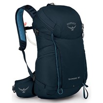 Osprey Skarab 30 남성용 여성용 하이킹 하이드레이션 백팩 등산 가방, O/S, 진한 파랑