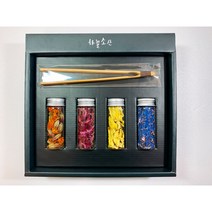 직접 재배한 국산 전통 꽃잎 꽃차 수제차 선물 세트 4종, A(메리골드/맨드라미/목련/수레국화)